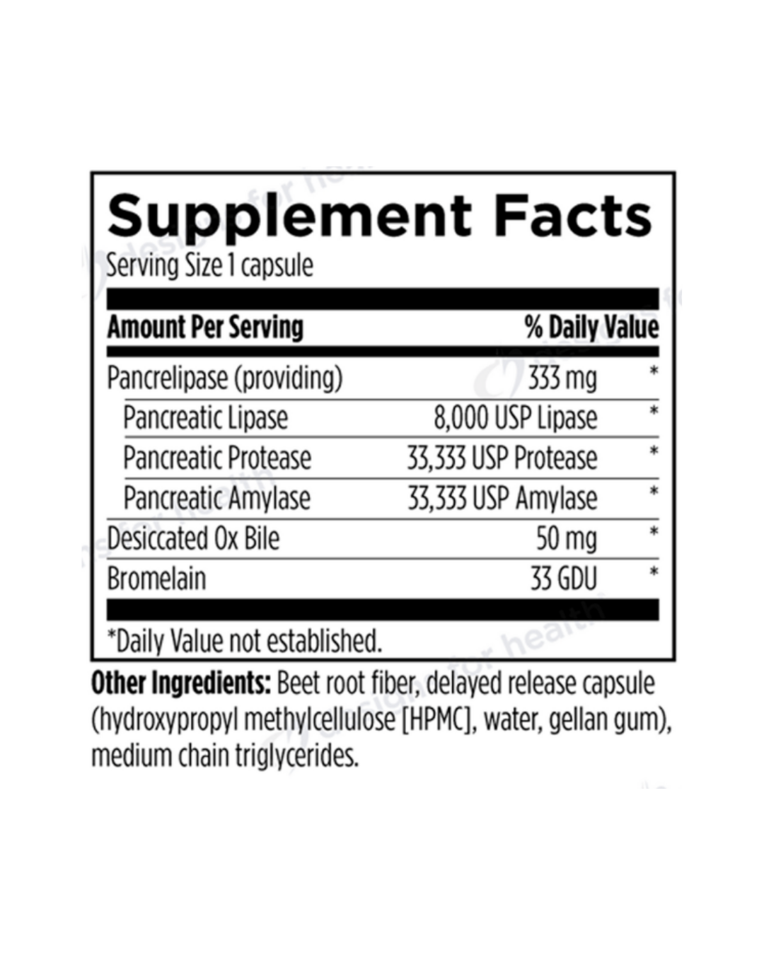 Pancreatic Enzyme Complex™ Digestive Support – My Vitamins Shop