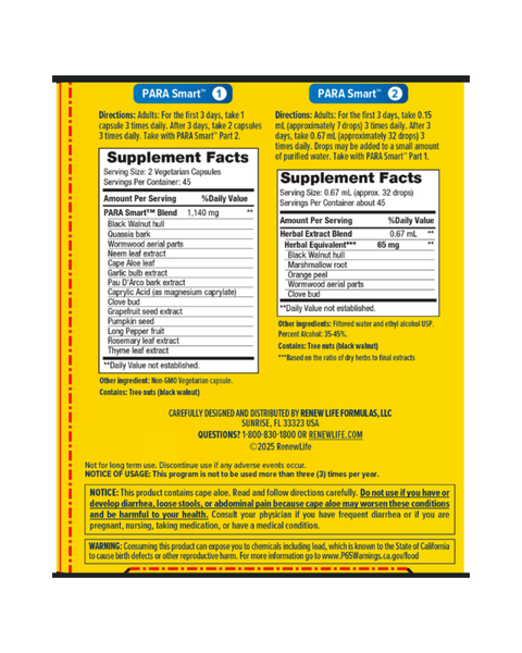 ParaSmart 2-Part Cleansing Kit for Gut Balance