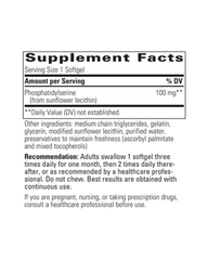 Phosphatidylserine 100 mg — Cognitive & Nervous System Support