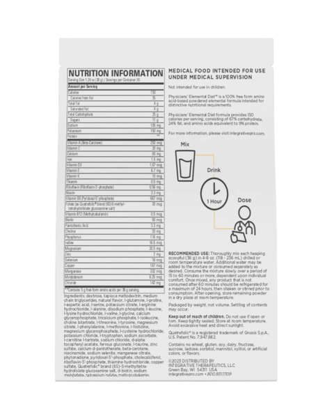 Physicians’ Elemental Diet — Complete Gut Support Formula