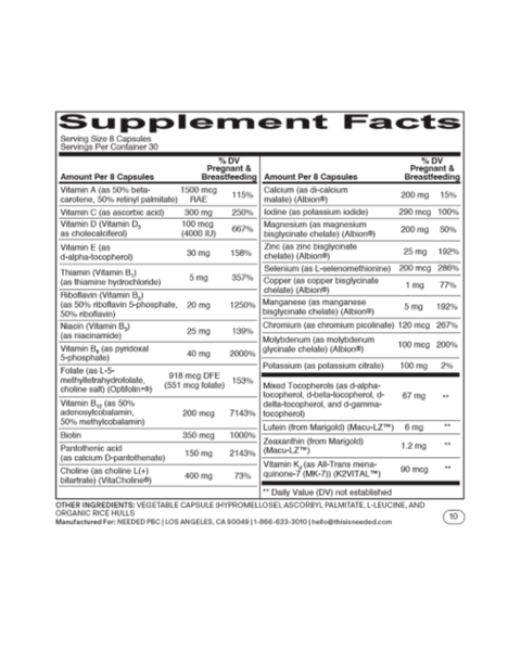 Prenatal Multi Capsules Pro | 24 Nutrients