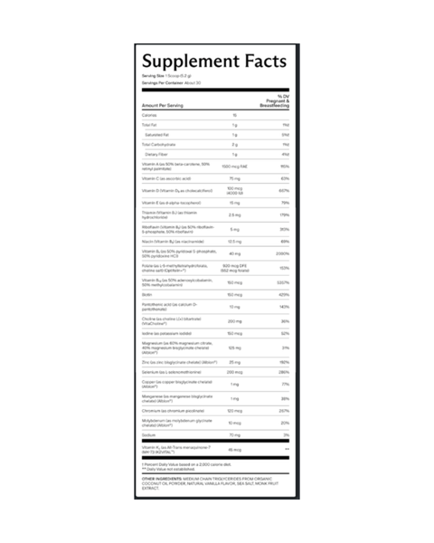 Prenatal Multi Powder | Vanilla Prenatal Vitamins