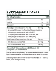 Pro-Resolving Mediators – Omega-3 EPA & DHA for Balanced Inflammatory Response and Brain Support