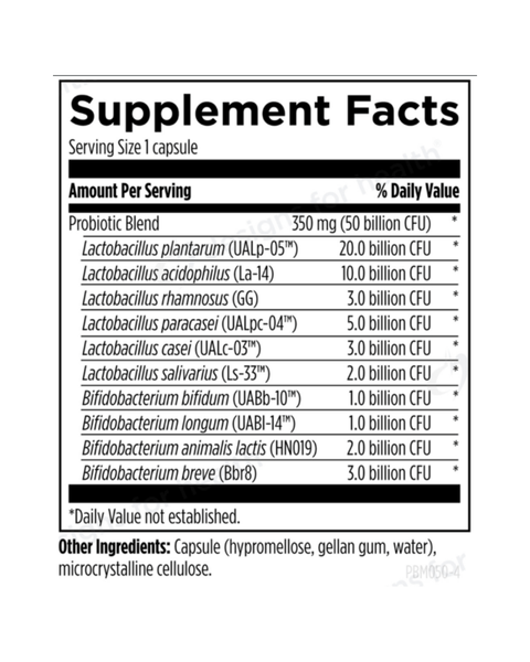 🌿 ProbioMed™ 50 — High-Potency 50 Billion CFU Probiotic for Gut & Immune Health