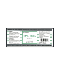 Pure L-Citrulline 600 mg Amino Acid Capsules