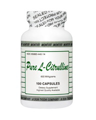 Pure L-Citrulline 600 mg Amino Acid Capsules