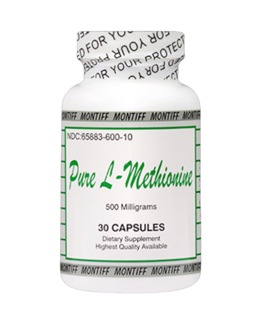 Pure L-Methionine 500 mg Amino Acid Capsules