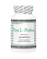 Pure L-Proline 500 mg Amino Acid Capsules