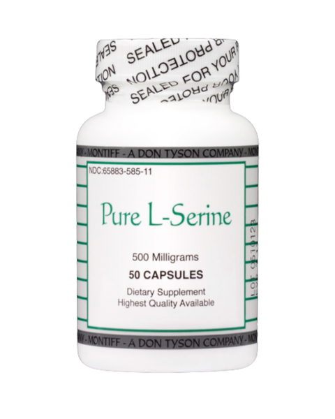 Pure L-Serine 500 mg Amino Acid Capsules
