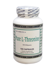 Pure L-Threonine 500 mg Amino Acid Capsules