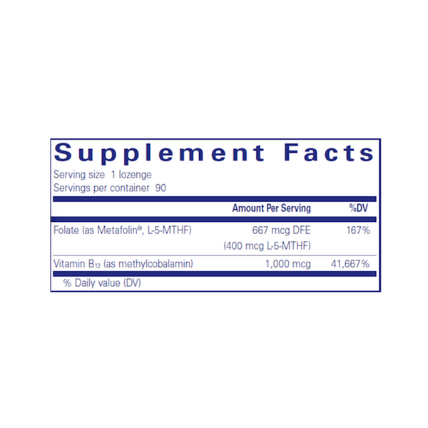 PureMelt B12 Folate – Great-Tasting Dissolving Lozenge