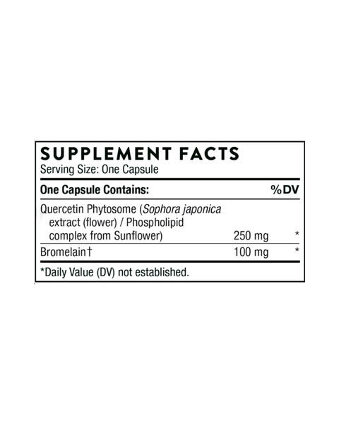 Kvercetino kompleksas su bromelainu nuo alergijos, patinimo ir imuniteto stiprinimo