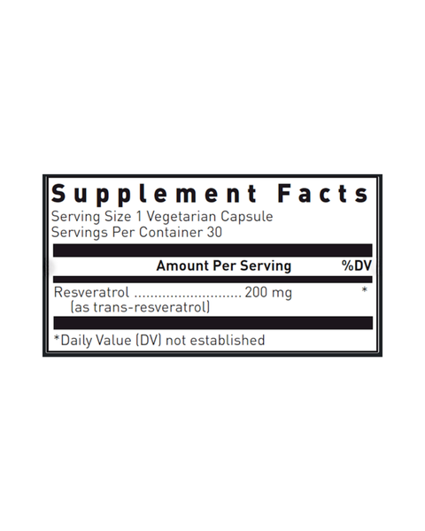 Resveratrol 200 mg – Antioxidant Cellular Support