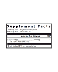 Resveratrol 200 mg – Antioxidant Cellular Support