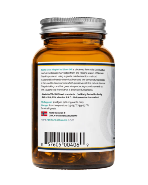 Rosita Extra Virgin Cod Liver Oil Softgels
