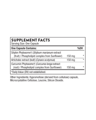 S.A.T. Liver Support Capsules with Milk Thistle, Artichoke, and Curcumin