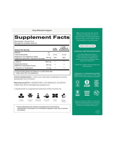 Sleep + Relaxation Support | Magnesium Blend