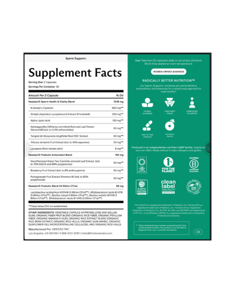 Sperm Support+ | Male Fertility & Vitality
