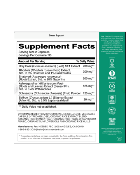 Stress Support | Ashwagandha & Saffron