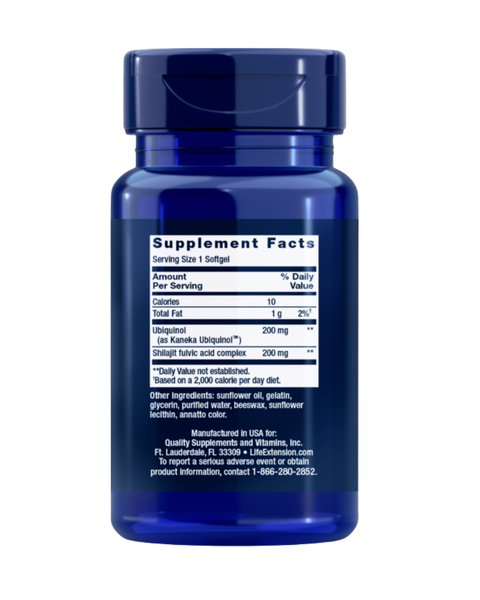 Ubiquinol CoQ10 200mg Mitochondrial Energy Support