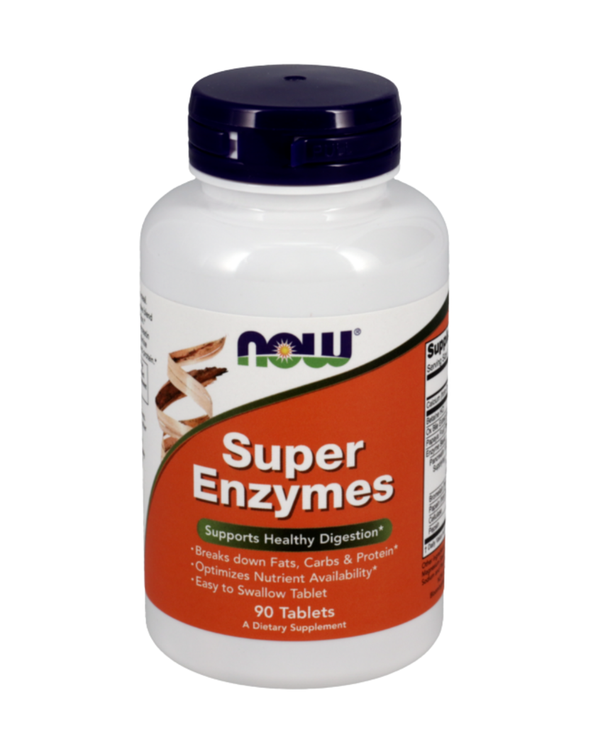 Super Enzymes – Digestive Support with Bromelain, Papain & Ox Bile