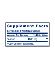 Taurine 1000mg for Brain & Heart Support