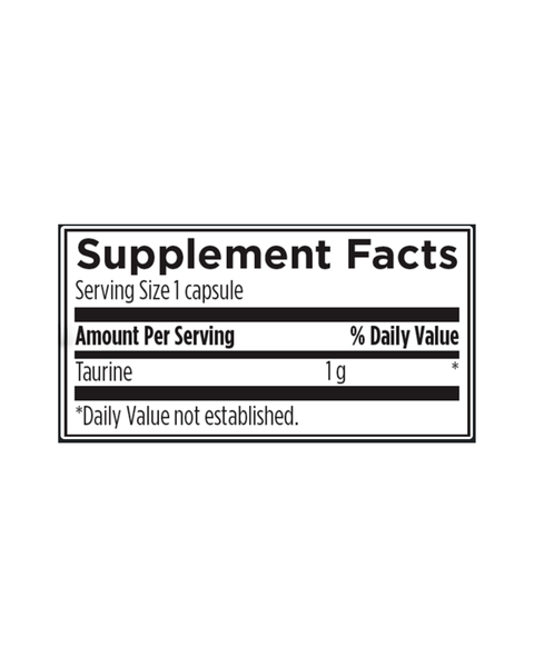 Pure Taurine 1000 mg | Energy, Heart & Detox Support