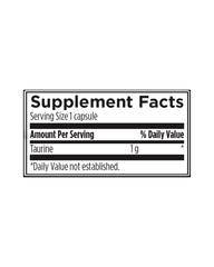 Pure Taurine 1000 mg | Energy, Heart & Detox Support