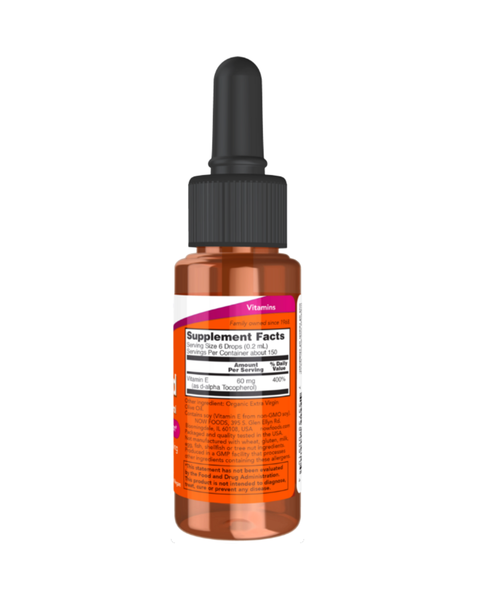 Vitamin E Drops – 60mg Antioxidant Support in Organic Olive Oil