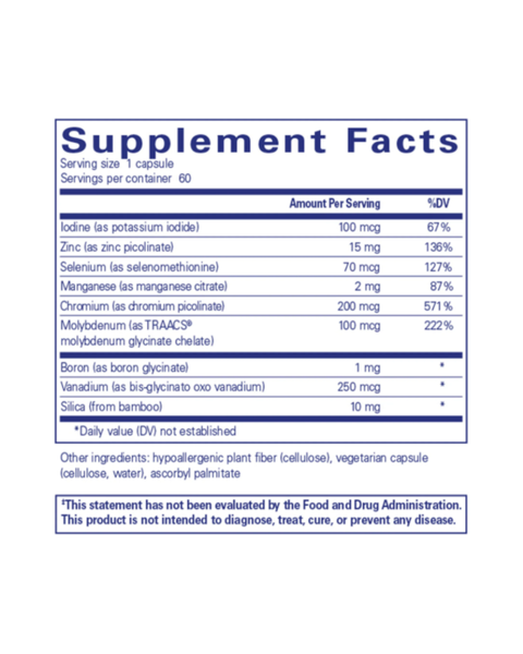 Trace Minerals | Cellular Energy & Metabolism Support
