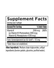 Tri-K™ – Vitamin K1 & K2 with Geranylgeraniol for Bone & Cardiovascular Health