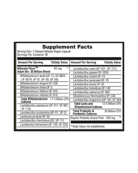 Ultimate Flora Adult 50+ Probiotic 30B