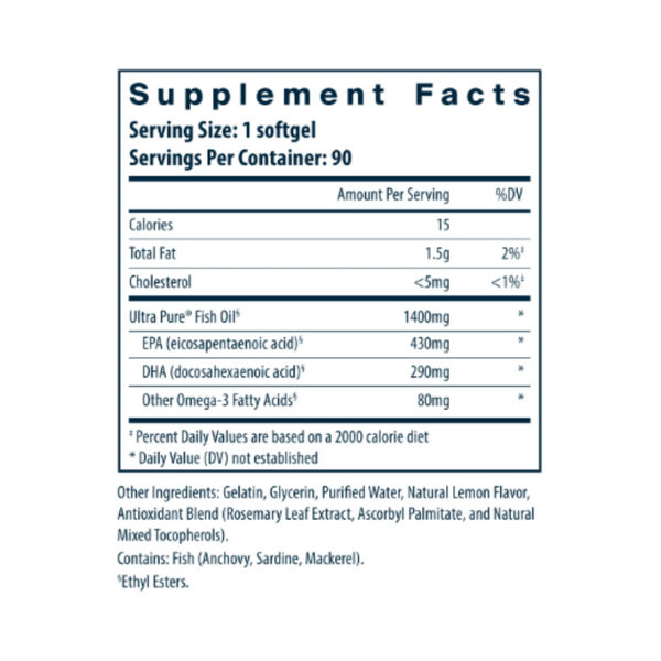 Ultra Pure® Fish Oil 800
