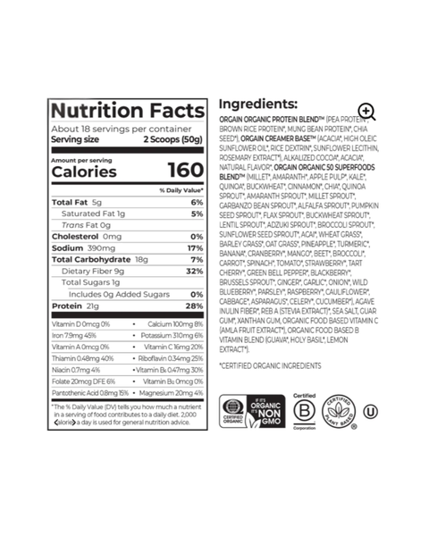 Chocolate Plant Protein & Superfoods Powder