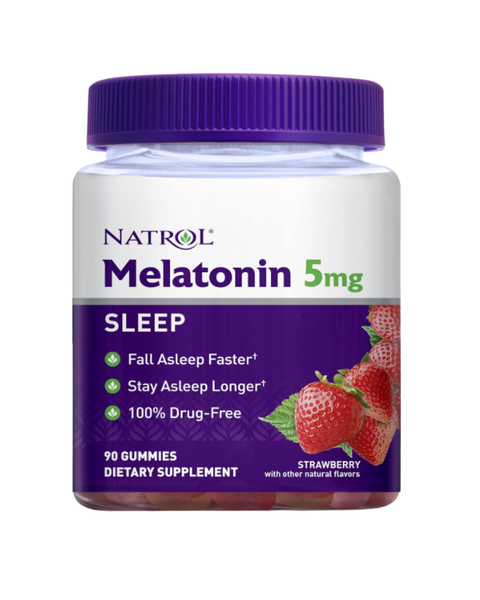 NTRL melatonino kramtomoji guma 5 mg (1 x 90 vnt.)