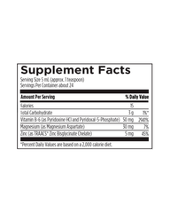 Vitamin B-6 Liquid – Raspberry-Flavored B-6 with Magnesium & Zinc for Energy, Neurotransmitter & Hormonal Support