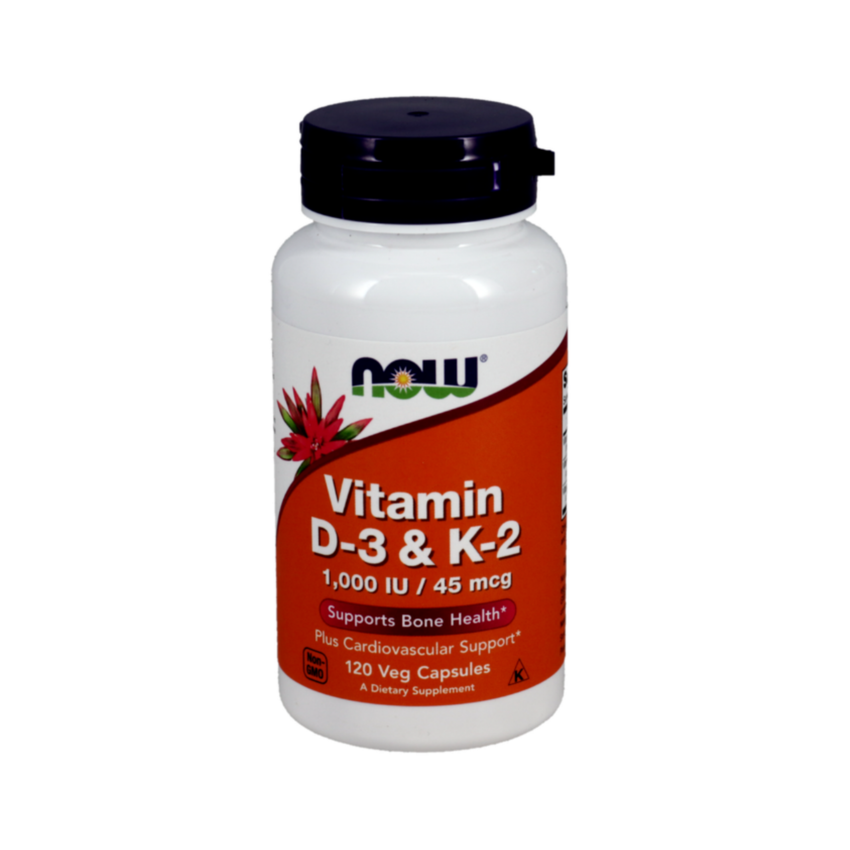 Vitamin D3 1,000 IU + K2 (MK-4) – Bone & Cardiovascular Support