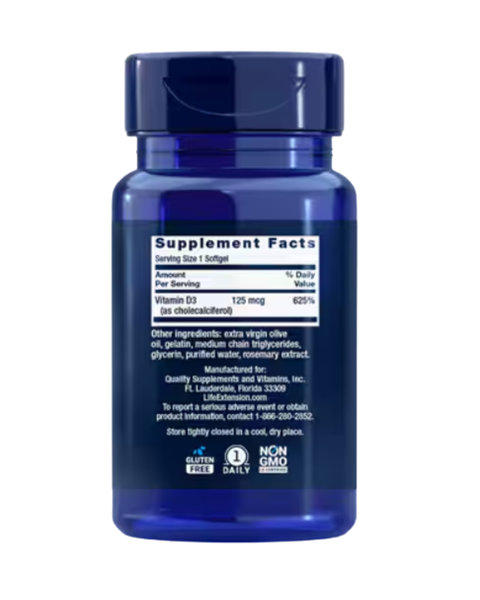Vitamin D3 5000 IU Softgels for Wellness
