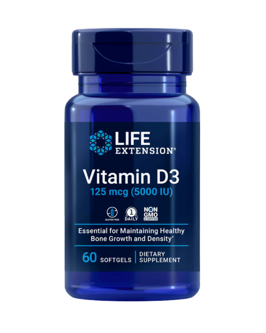 Vitamin D3 5000 IU Softgels for Wellness