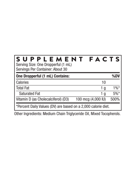 Vitamin D3 Liquid – Sunshine Vitamin for Bone, Muscle & Immune Support