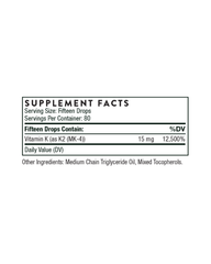 Vitamin K2 Liquid (MK-4) – High-Potency Bone & Heart Support Drops – 1 mg Per Drop