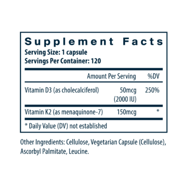 Vitamin D3 + K2