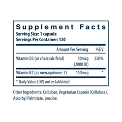 Vitamin D3 + K2