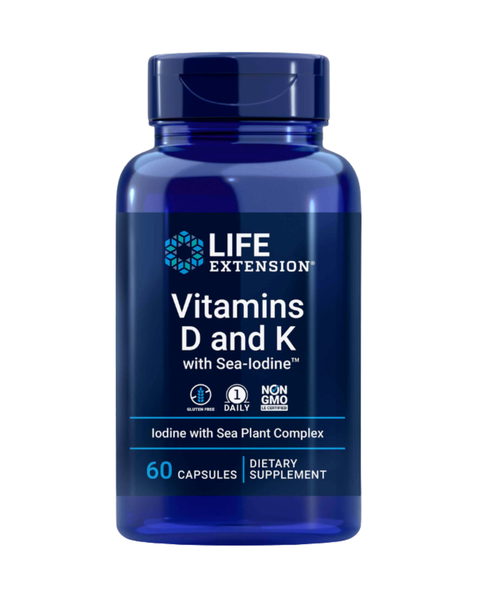 Vitamin D3 K2 Iodine Bone & Thyroid Support