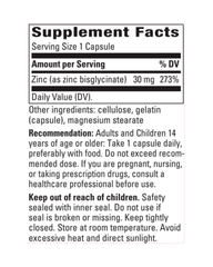 Zinc Chelate 30 mg — Immune & Overall Health Support