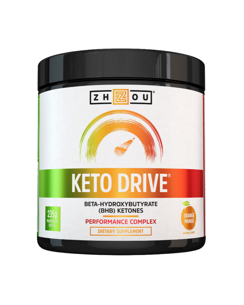 Keto Drive Orange Mango – Patented BHB Ketone Powder for Energy, Focus & Ketosis