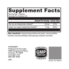 Zinc + Copper – Albion® Bisglycinate Chelates for Immune, Reproductive & Cellular Health