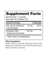 Zinc + Elderberry Lozenges – Immune Support & Antioxidant Chewables