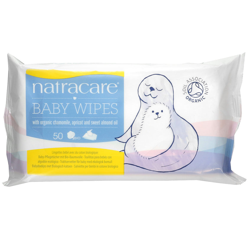 Natracare Organic Cotton Baby Wipes (16x50 ct)