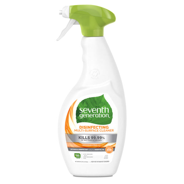 Seventh Generation Disinf Multi-Surface Cleaner, Lemongrass & Thyme (8x26Oz)